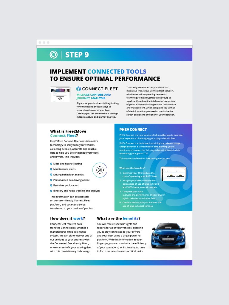 EV booklet design for Free2Move 