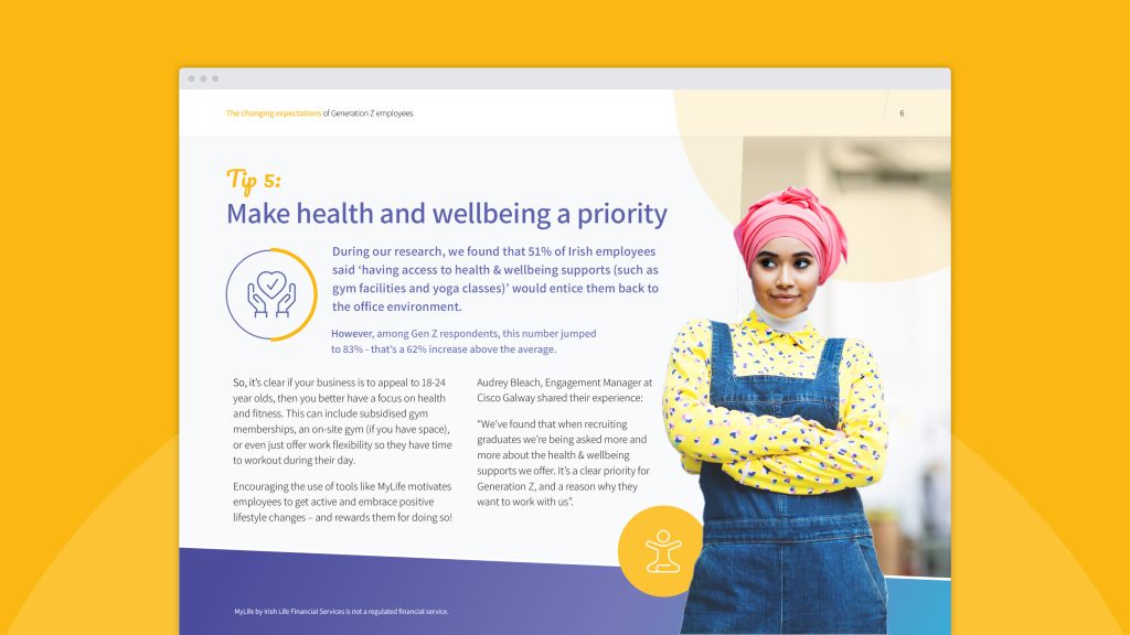 Ebook design for Irish Life Health 