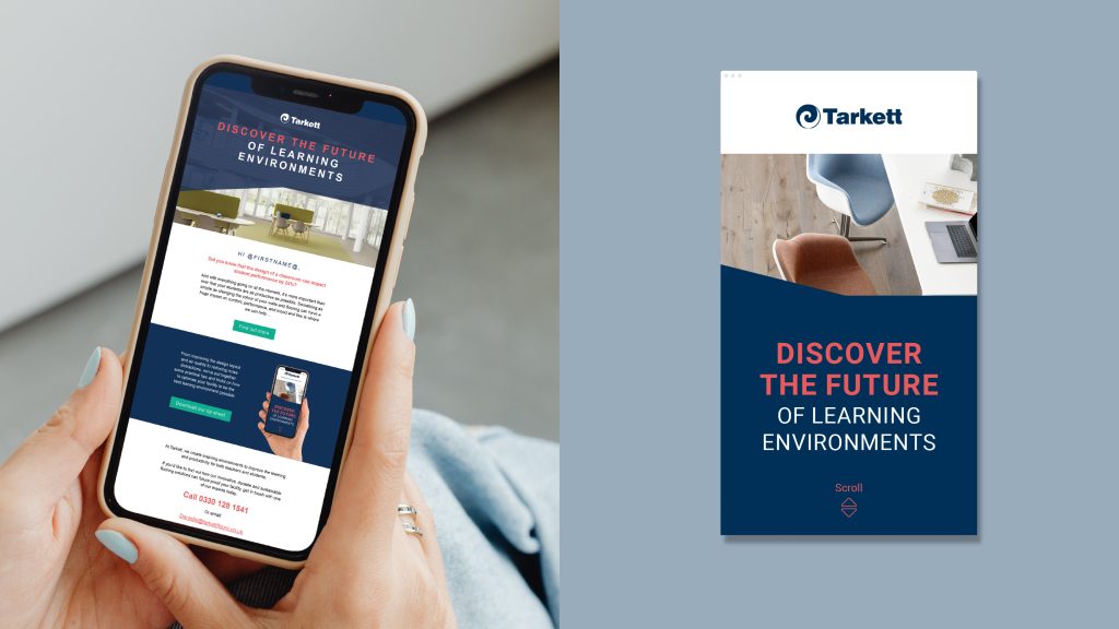 HTML email and tipsheet design for Tarkett 