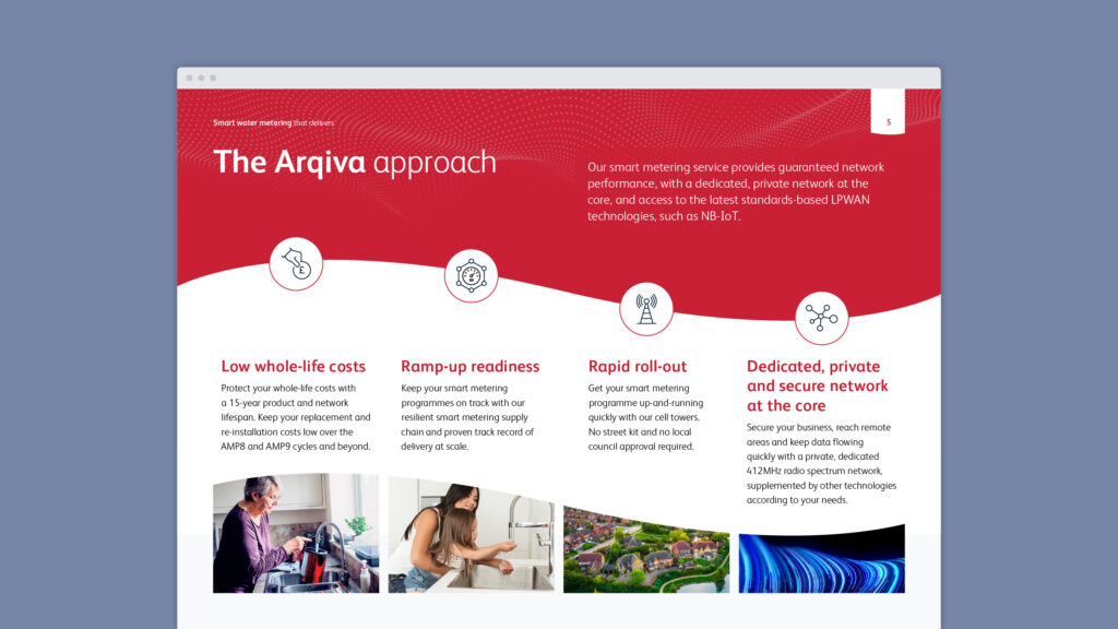 Brochure design for Arqiva